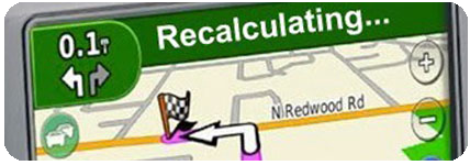 Recalculating GPS